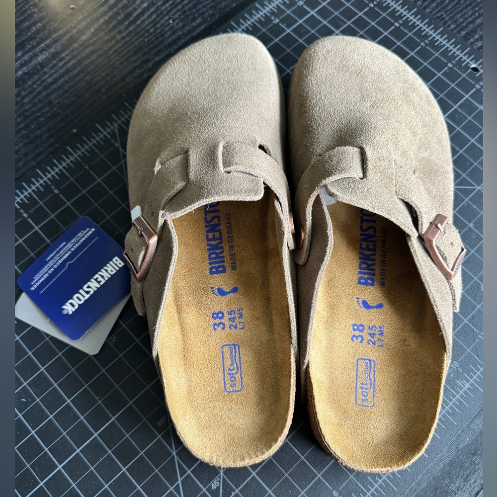 Birkenstock Boston Taupe Size 38 - Picture 4 of 4